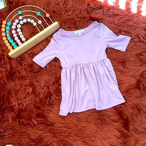 Baileys Blossoms purple skater dress 6-9 months